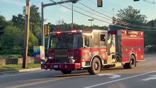 Medway, MA Fire Department Engine 3, Ambulance 2, and PD K-5 responding