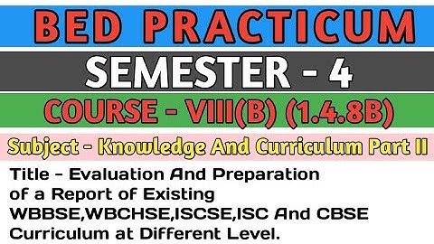 B.E.D Practicum 1.4.8B । 4 Semester। Knowledge And Curriculum Part 2। Shakti Sir।