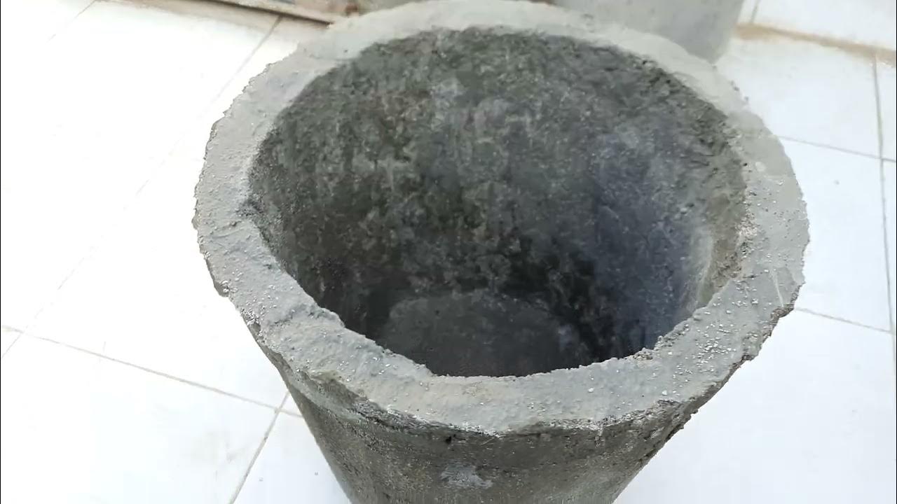 315. DIY Big Cement Pot at home YouTube