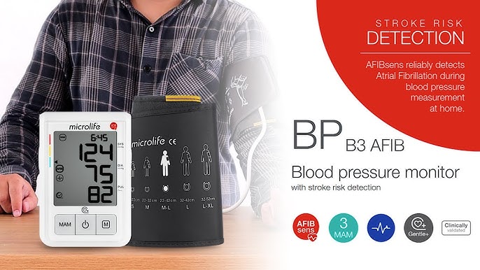 Microlife B3 Comfort PC Blood pressure monitor with Comfort+ technology -  EU Version 