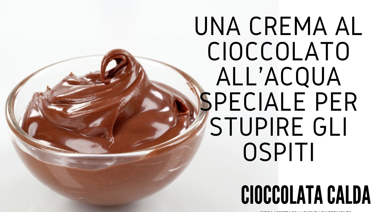 Solo 10 minuti per la crema al cioccolato all’acqua da provare con tutta la famiglia