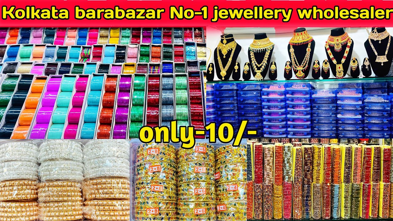 Big Wholesaler In Kolkata Barabazar । Jewellery , Cosmetic & Hair