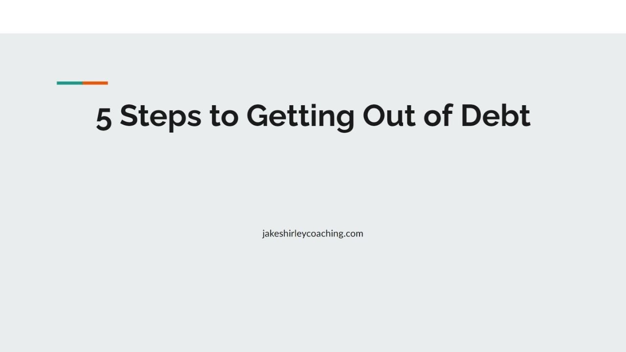 5 Steps to Getting Out of Debt - YouTube