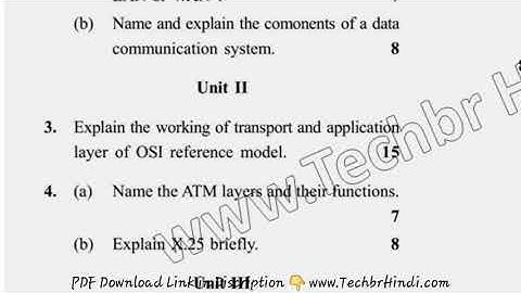 2017 BCA 5th Sem Reappear Data Communication & Networks Question Paper