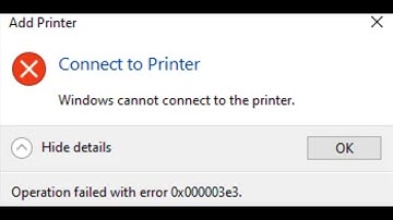 Fix Printer Error Code 0x00000003/0x000003e3 In Windows PC