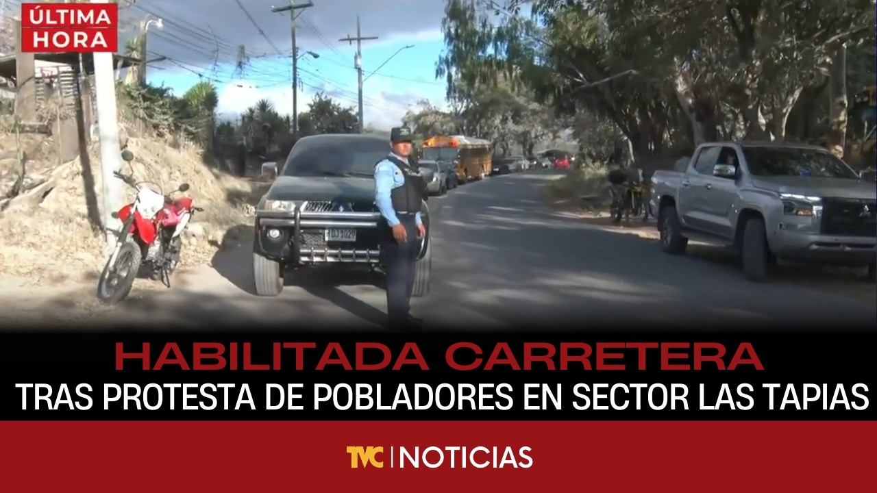Habilitada carretera tras protesta de pobladores en sector Las Tapias