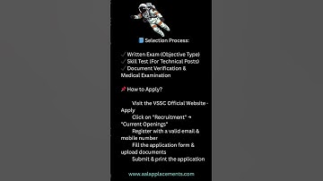 ISRO VSSC Recruitment 2025: 83 Technical & Scientific Assistant Posts! | Aalap Placements Gujarat