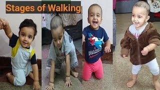 Stages of walking: My 10month baby learning walking(miggi baby)