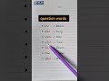 W H question words #education #english #learning