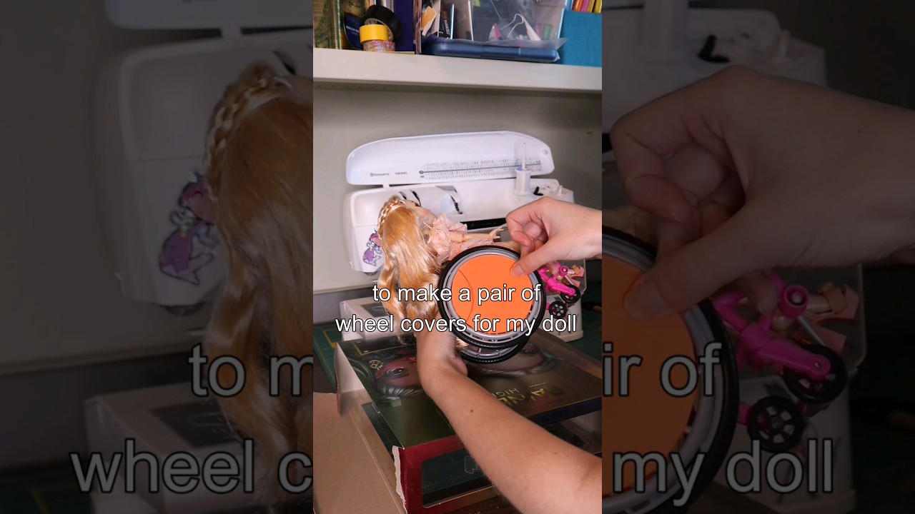 Doll Wheelchair Covers Made From Packaging