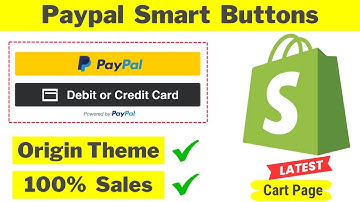 ORIGIN Theme - How I Integrate PayPal Credit Debit Card Smart Button on My Shopify Store |100% Sales