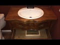 Antique Chest of Drawers to Vanity Conversion By Complete Flooring & Cabinetry Antique Chest of Drawers to Vanity Conversion By Complete Flooring & Cabinetry