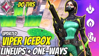 Updated  Viper Icebox Lineups   One-way Smokes - Valorant Guide