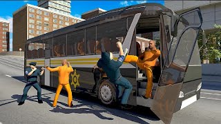 US Prison Transport Police Bus Driving #2 | Android Gameplay | Android12 Games screenshot 3