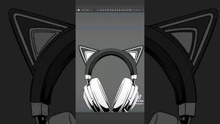 Simple Headphone Icon | #art #vector #process #headphones #adobeillustrator #illustrator