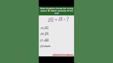 This Square Root MCQ Traps Everyone 😵 | Correct Answer Explained #maths #shorts #squareroot #solve