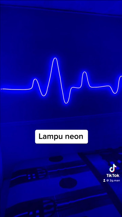 Dekor kamar aesthetik dengan pasang lampu neon