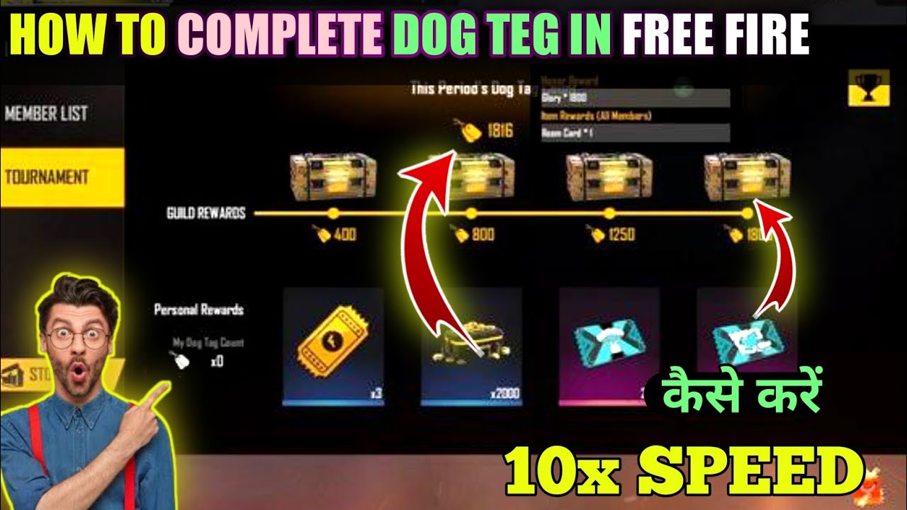 HOW TO COMPLETE DOG TAG IN FREE FIRE//DOG TAG COUNT KAISE KAREN//HOW TO