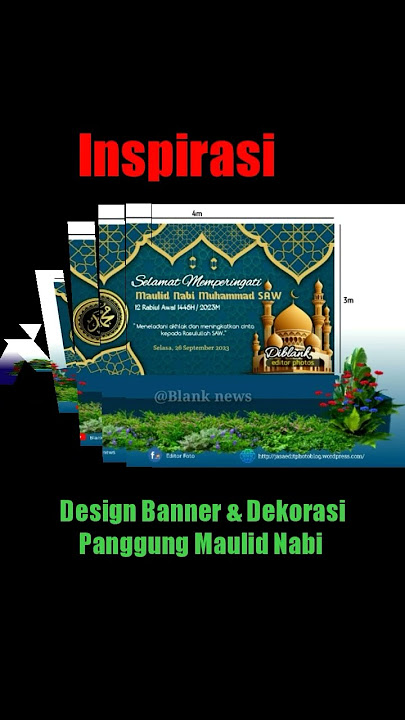 Design Banner & Panggung Maulid Nabi#shorts