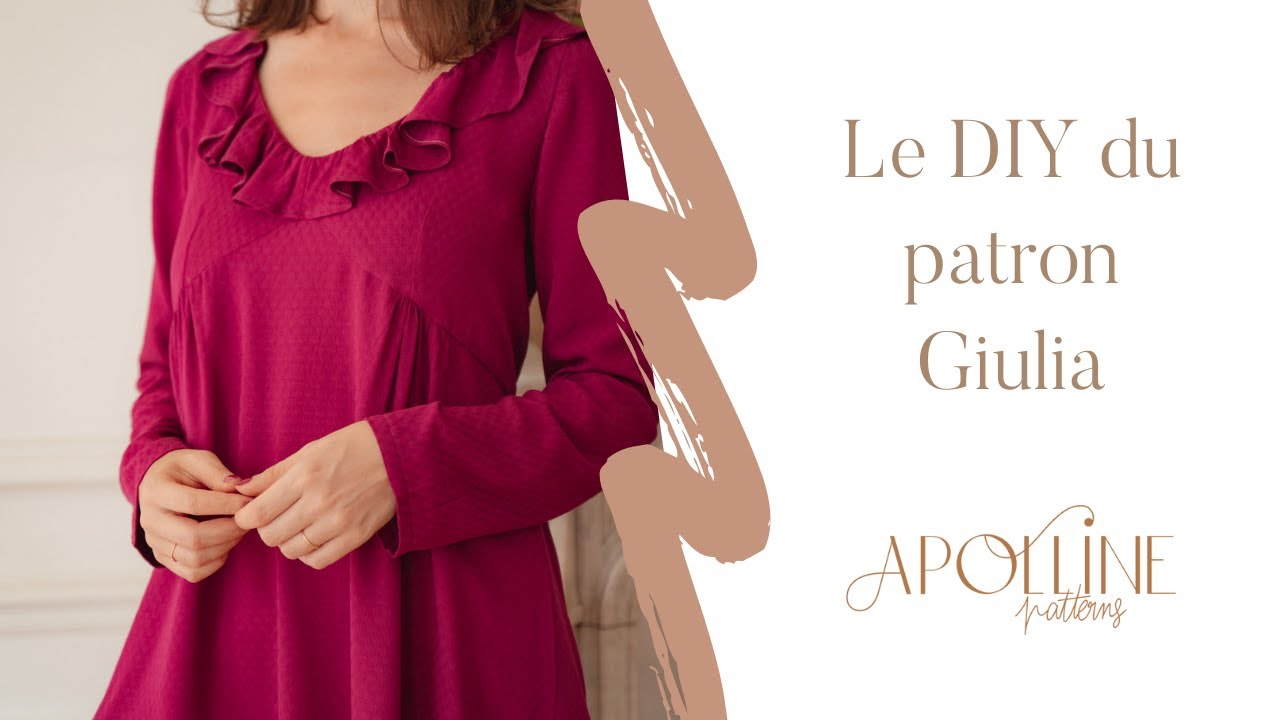 Le DIY du patron Giulia - Apolline Patterns - Coudre une robe à volants