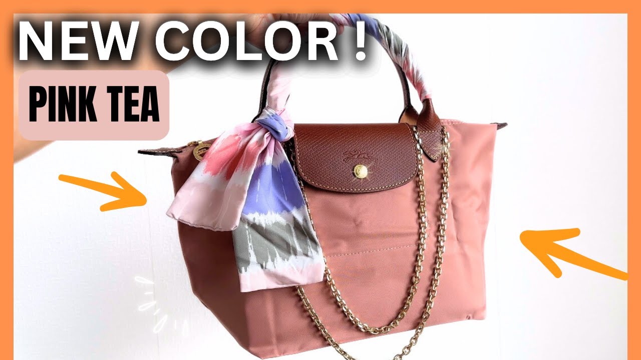 ✅ NEW COLOR Alert! LONGCHAMP Le Pliage Pink Tea 💗 UNBOXING & STYLING