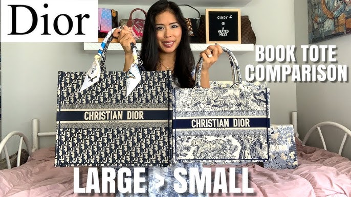 Real vs fake Dior book tote edition 👀 Which one is FAKE and how