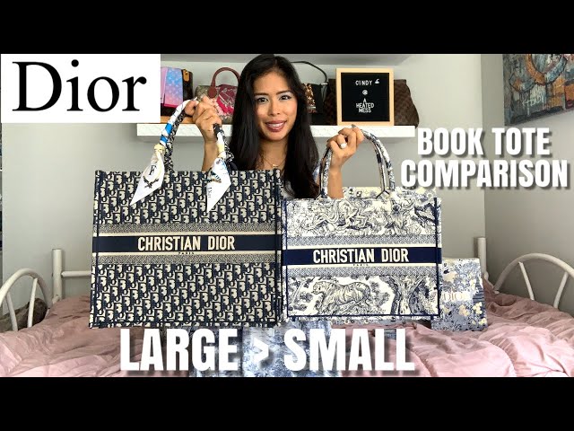 Dior Book Tote Review & Comparison: Large vs Small Book Tote Compared to LV  Neverfull MM & OTG 