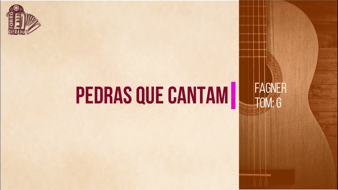 Super Partituras - Pedras Que Cantam (Fagner), com cifra