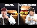 COMIDA EN COMERCIAL vs  COMIDA REAL con MIKECRACK 🤣