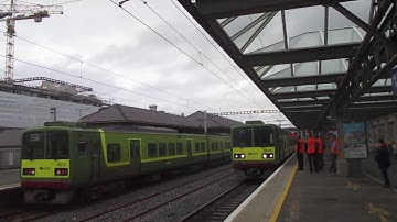 Irish Rail 8520 class dart train arriving at Bray, Co Wicklow