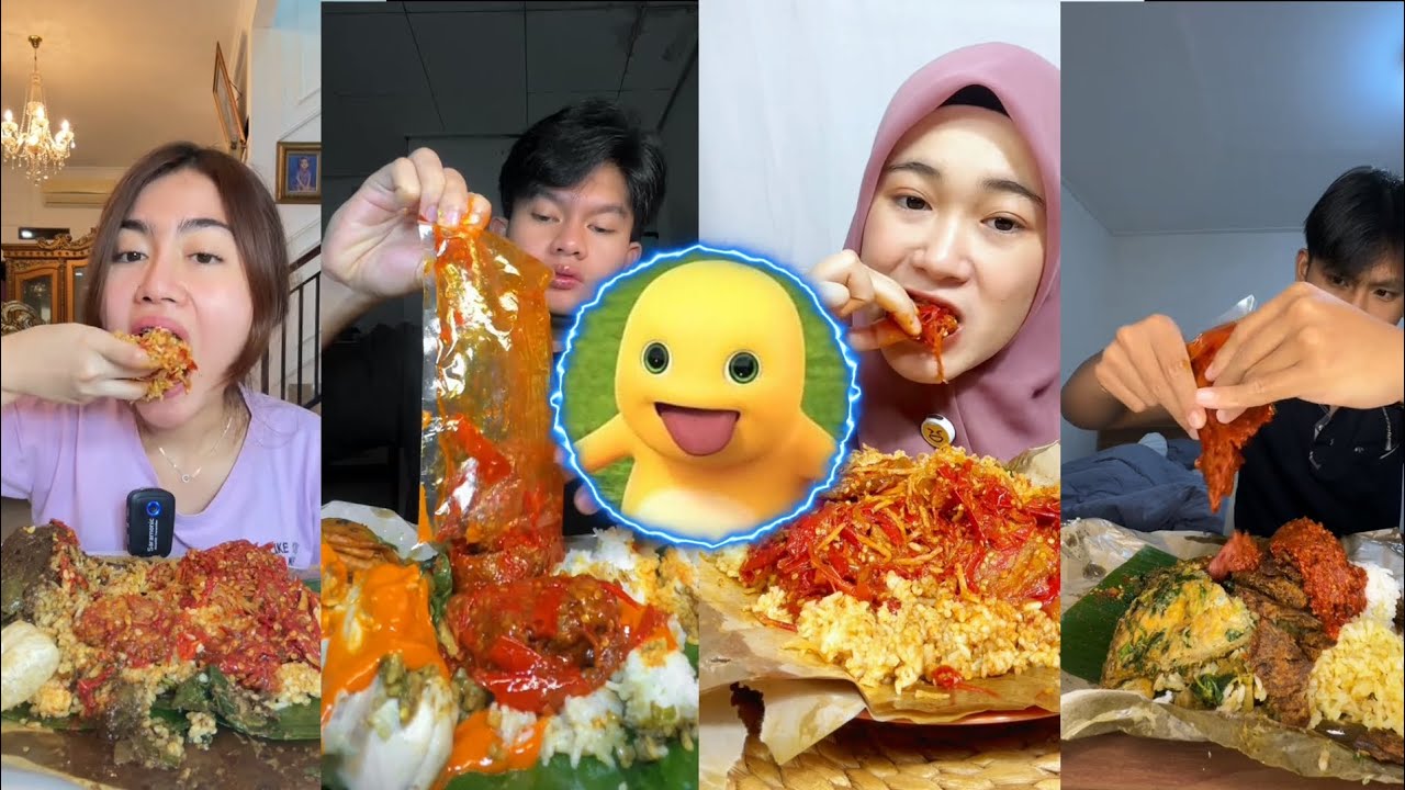 KOMPLIKASI MUKBANG NASI PADANG PAKAI DENDENG MAMAKU KAK SANIA!!🥰😋