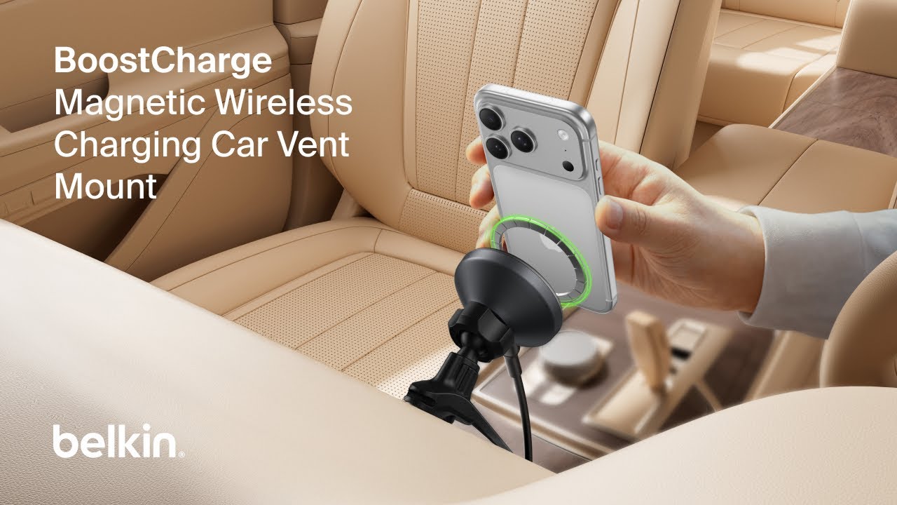 Belkin BoostCharge Magnetic Wireless Charging Car Vent Mount