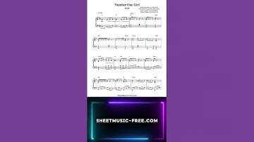 Thumbnail of Number One Girl Piano Sheet Music ROSÉ
