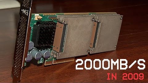 Deze GEKKE SSD uit 2009 heeft NVMe-prestaties