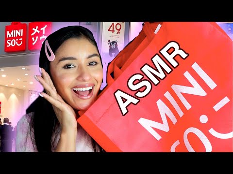 MINISO, COMIENDO CHICLE, COMPRÉ NUEVOS OBJETOS PARA TI!!!! I ASMR en ESPAÑOL I HAUL DE MINISO