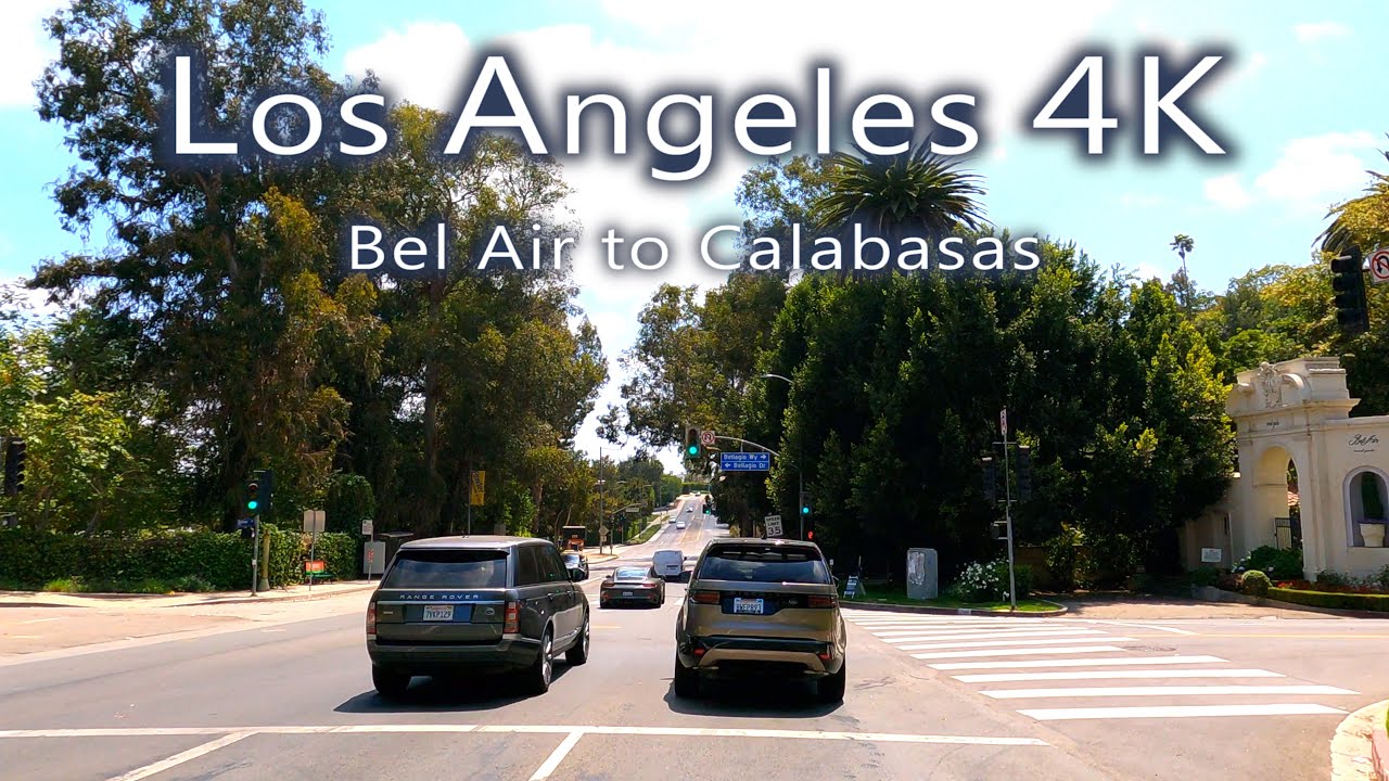 Los Angeles. Bel Air To Calabasas. [4K Video]