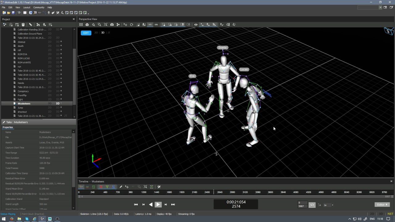 Mucap Interface New Mocap System at UppsalaUniversity - YouTube