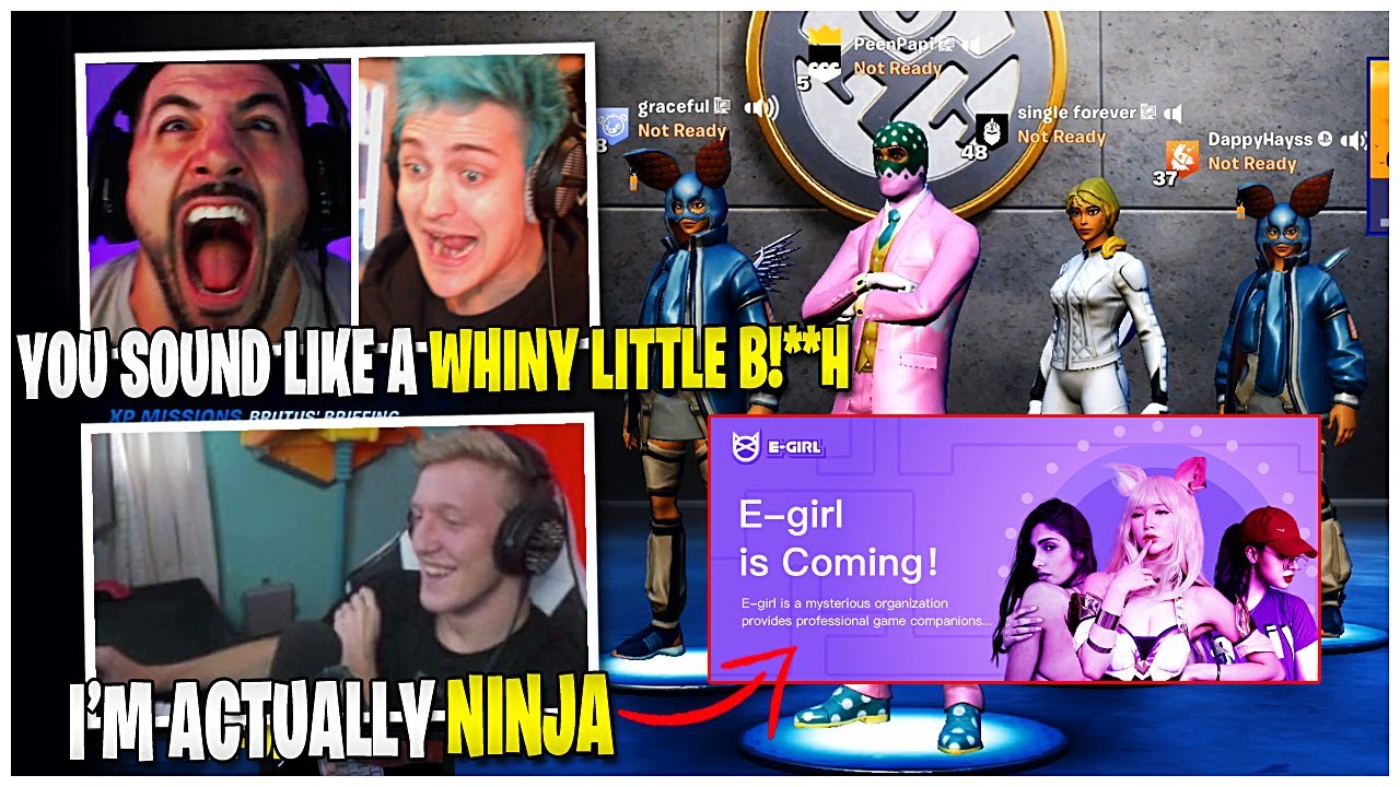 Tfue TROLLS E-Girls & Pretends To Be Ninja | Ninja FREAKS OUT After Nickmercs ROASTS Him