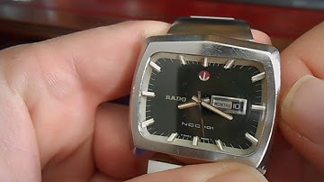 Changing the Time Day Date on a Vintage 1970s Rado NCC 101