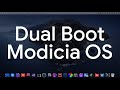 How to Dual Boot Modicia OS with Windows 10 | macOS Like Linux Distro!