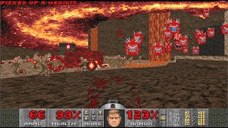 (Doom 2) Death in Excess - Map03 (Relentless Incineration) 100%