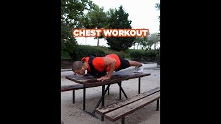 CHEST WORKOUT WITH WEIGHTED VEST - CALISTHENICS EXERCISES