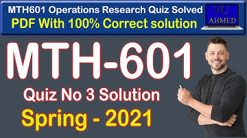 mth601 quiz 3 solution | mth601 quiz 3 | mth601 quiz 3 solution spring 2021