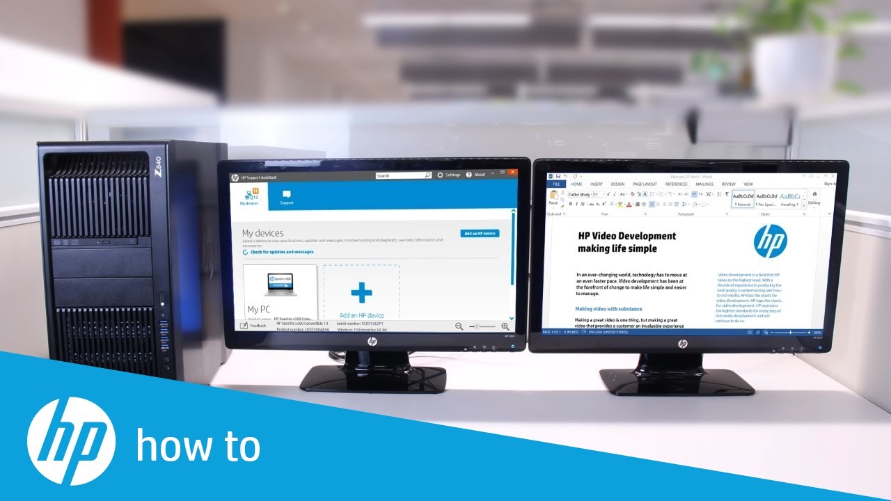 Dual Monitor Setup For Work Hp Tech Takes