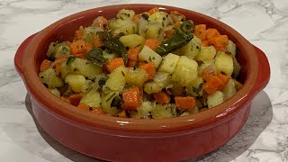 Potato Carrot Recipe | Potato Carrot Bhaji