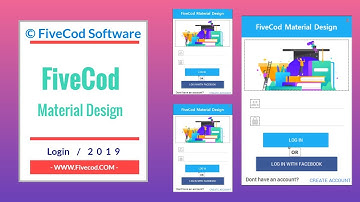FiveCodMaterialDesign | Uso de los Componentes | Login Form | Visual Studio C# - VB