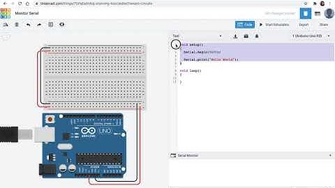 3 - Usando o Monitor Serial - Arduíno no Tinkercad
