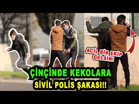 ÇİNÇİNDE KEKOLARA SİVİL POLİS ŞAKASI!! ( AĞLADILAR ) KEKOLARI KIŞKIRTMA
