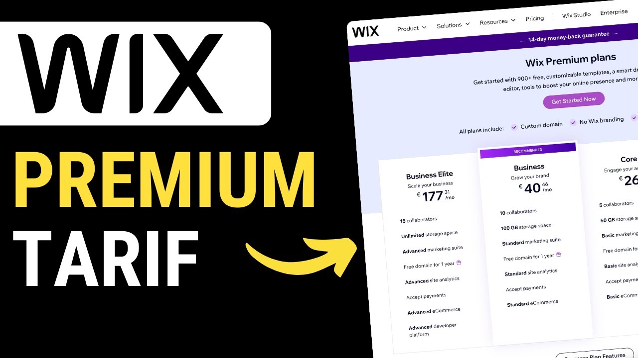 Wix Tarif : Comment acheter un plan Premium Wix et choisir le meilleur prix ?