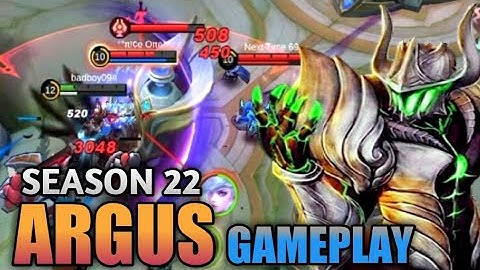 DOMINATING EPIC RANK TO LEGEND USING ARGUS | NEW SEASON 22 ARGUS BEST BUILD 2021 | MOBILE LEGENDS
